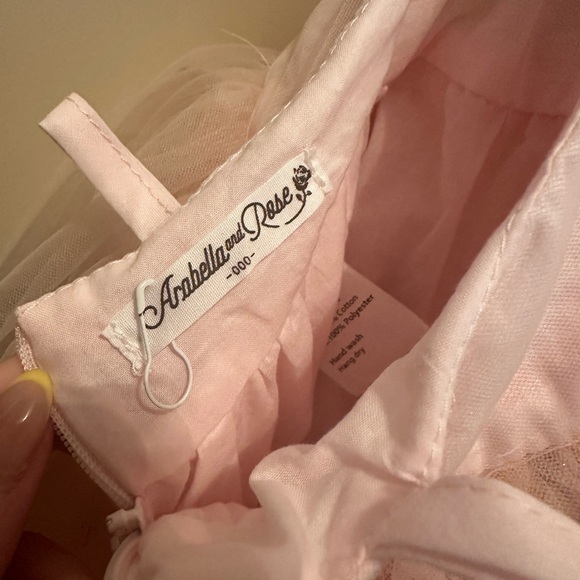 Arabella & Rose Enchanted Rose Heavenly Pink Dress. Size 0-3 - Picture 3 of 4